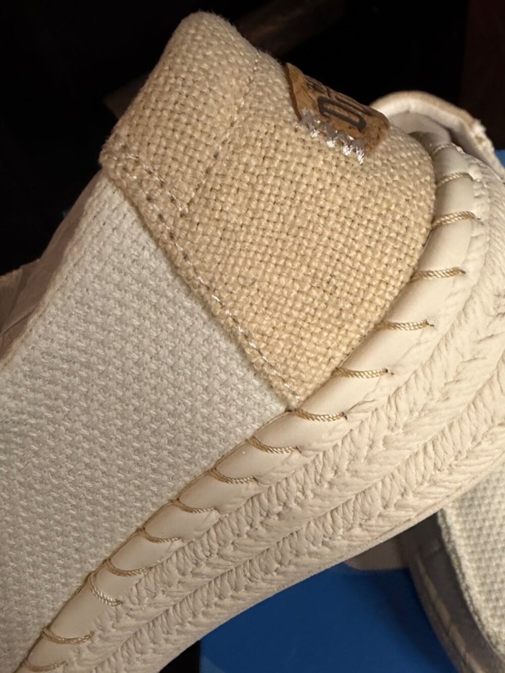 HEYDUDE Wendy Espadrille Woven White Slip-On Shoes Women’s Size 8 NIB - Picture 4 of 9